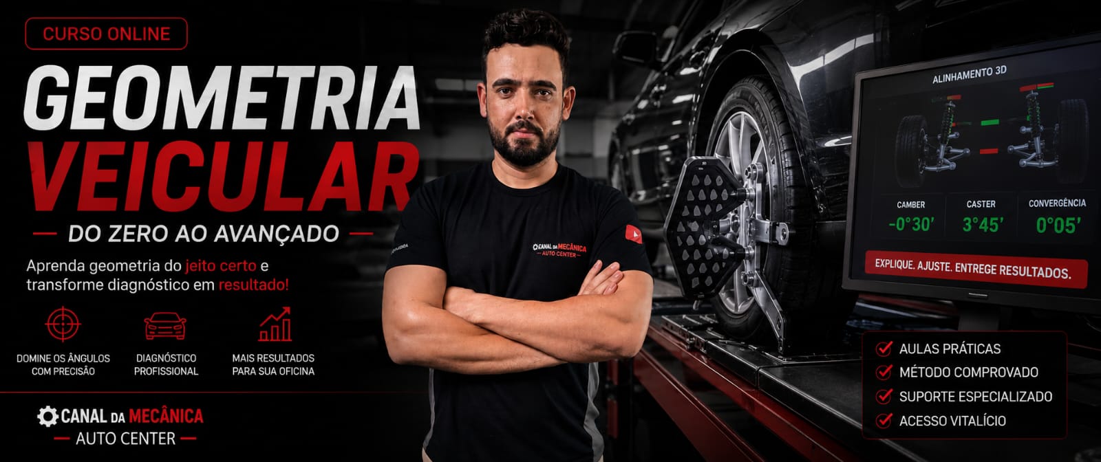 Curso online Geometria Veicular do zero ao avançado, com Luciélio Ribeiro